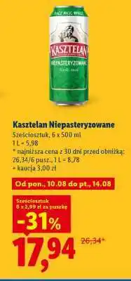 Lidl Kasztelan Niepasteryzowane oferta