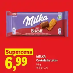 Lidl MILKA Czekolada Lotus oferta