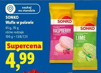 Lidl Sonko Wafle w polewie oferta