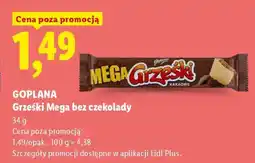 Lidl Goplana Grześki Mega bez czekolady oferta