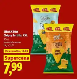 Lidl Snack Day Chipsy tortilla, XXL oferta