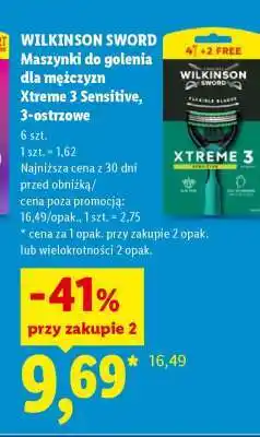Lidl WILKINSON SWORD Maszynki do golenia dla mężczyzn Xtreme 3 Sensitive, 3-ostrzowe oferta