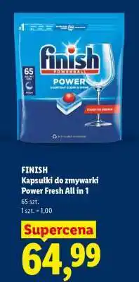 Lidl FINISH Kapsułki do zmywarki Power Fresh All in 1 oferta
