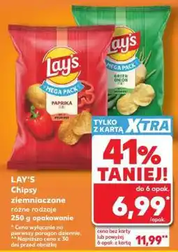 Kaufland LAY’S Chipsy ziemniaczane różne rodzaje 250 g opakowanie oferta