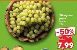 Kaufland Winogrona jasne luzem 1 kg oferta