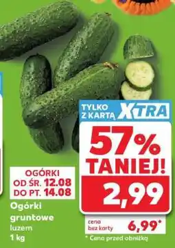 Kaufland Ogórki gruntowe luzem 1 kg oferta