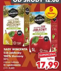 Kaufland SADY WINCENTA Sok jabłkowy 100% tłoczony oferta