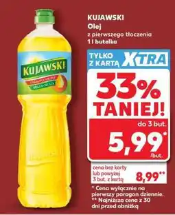 Kaufland KUJAWSKI Olej z pierwszego tłoczenia 1 l butelka oferta
