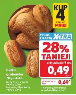 Kaufland Bułka grahamka 70 g sztuka oferta