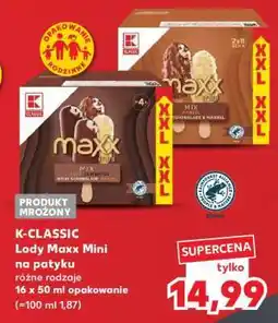Kaufland K-CLASSIC Lody Maxx Mini na patyku oferta