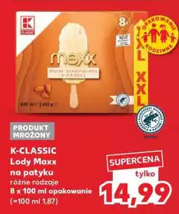 Kaufland K-CLASSIC Lody Maxx na patyku oferta