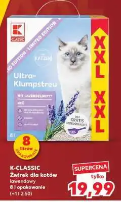 Kaufland K-CLASSIC Żwirek dla kotów lawendowy oferta