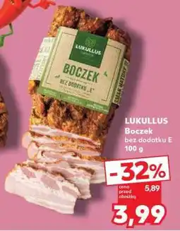 Kaufland LUKULLUS Boczek bez dodatku „E” 100 g oferta