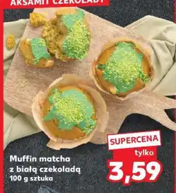 Kaufland Muffin matcha z białą czekoladą oferta