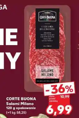 Kaufland CORTE BUONA Salami Milano 120 g opakowanie oferta