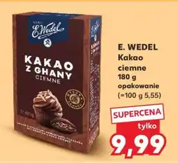 Kaufland E. WEDEL Kakao ciemne 180 g opakowanie oferta