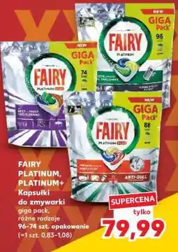 Kaufland FAIRY PLATINUM, PLATINUM+ Kapsułki do zmywarki oferta