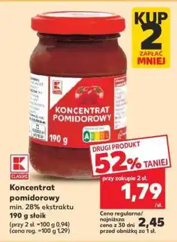 Kaufland Koncentrat pomidorowy oferta