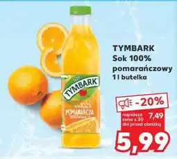 Kaufland TYMBARK Sok 100% pomarańczowy 1l butelka oferta
