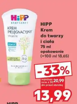 Kaufland HIPP Krem do twarzy i ciała 75 ml opakowanie oferta