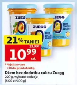 Auchan Dżem bez dodatku cukru Zuegg oferta