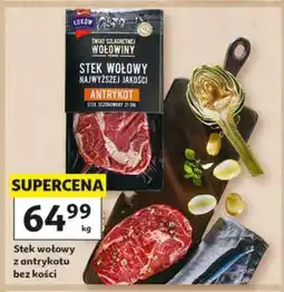 Auchan Stek wołowy z antrykotu bez kości oferta