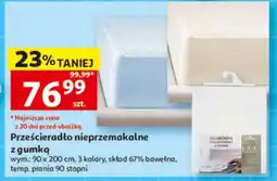 Auchan Prześcieradło nieprzemakalne z gumką oferta