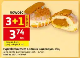 Auchan Pączek z kremem o smaku korzennym oferta