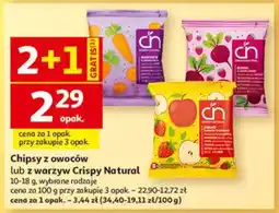 Auchan Chipsy z owoców lub z warzyw Crispy Natural oferta