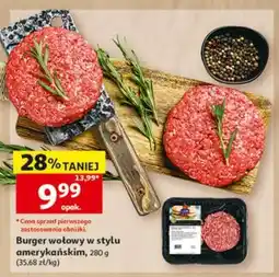 Auchan Burger wołowy w stylu amerykańskim oferta