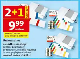 Auchan Uniwersalne okładki + naklejki oferta