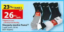 Auchan Skarpety męskie Puma oferta