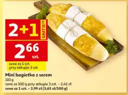 Auchan Mini bagietka z serem oferta