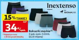 Auchan Inextenso Bokserki męskie oferta