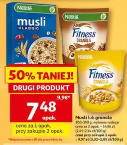 Auchan Nestlé Musli lub granola oferta