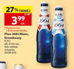 Auchan Piwo 1664 Blanc, Kronebourg oferta
