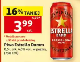 Auchan Piwo Estrella Damm oferta