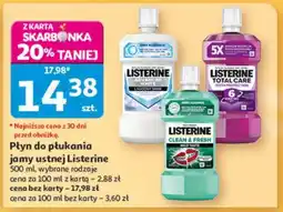 Auchan Płyn do płukania jamy ustnej Listerine oferta