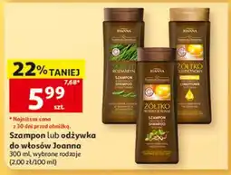 Auchan Szampon lub odżywka do włosów Joanna oferta