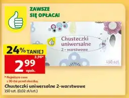Auchan Chusteczki uniwersalne 2-warstwowe oferta