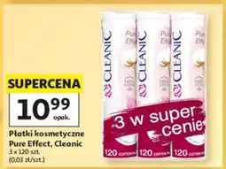 Auchan Płatki kosmetyczne Pure Effect, Cleanic oferta