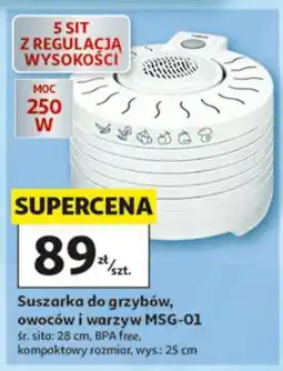 Auchan Suszarka do grzybów, owoców i warzyw MSG-01 oferta