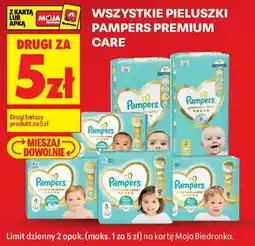 Biedronka Pieluszki Pampers Premium Care oferta