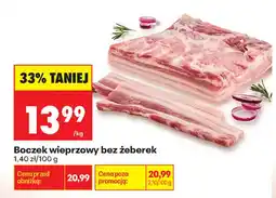 Biedronka Boczek wieprzowy bez żeberek oferta
