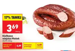 Biedronka Kiełbasa wiejska Płatek oferta