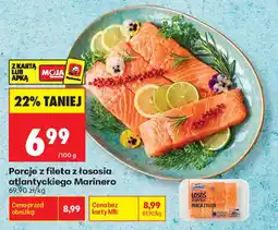 Biedronka Porcje z fileta z łososia atlantyckiego Marinero oferta