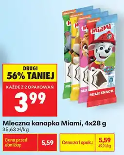 Biedronka Mleczna kanapka Miami oferta