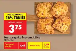 Biedronka Tost z szynką i serem oferta
