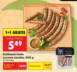 Biedronka Kielbaski białe surowe cienkie oferta