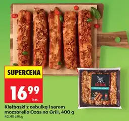 Biedronka Kiełbaski z cebulką i serem mozzarella Czas na Grill oferta
